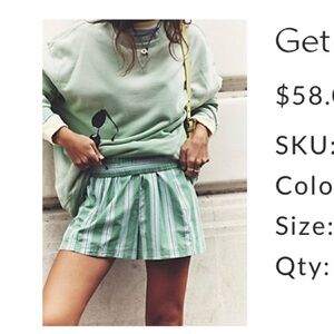 Free people boxer shorts